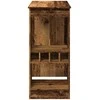 Baro stalas su laikikliais, medienos, 90x47,5x103,5cm, mediena