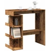 baro stalas su laikymo lentyna sena mediena 100x48x101,5 cm