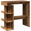 baro stalas su laikymo lentyna sena mediena 100x48x101,5 cm