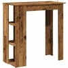 baro stalas su lentyna sena mediena 102x50x103,5 cm