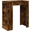 Baro stalas su lentynomis, dūminis, 95x47x103,5cm, mediena