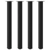 Baro stalo kojos, 4 vnt., juodos, 110-112 cm, plienas