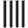 Baro stalo kojos, 4 vnt., juodos, 90-92 cm, plienas