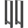 Kavos staliuko kojelės, antracito, 2 vnt., 50x(90-91)cm
