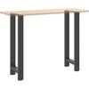Kavos staliuko kojelės, antracito, 2 vnt., 40x(100-101)cm