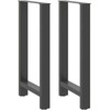 Kavos staliuko kojelės, antracito, 2 vnt., 40x(90-91)cm