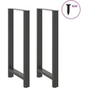 Kavos staliuko kojelės, antracito, 2 vnt., 60x(110-111)cm