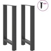 Kavos staliuko kojelės, antracito, 2 vnt., 50x(90-91)cm