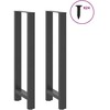 Baro stalo kojos, antracito spalvos, 2 vnt., 50x(110-111) cm, plienas