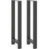 Baro stalo kojos, antracito spalvos, 2 vnt., 50x(110-111) cm, plienas