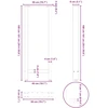 Baro stalo kojos, baltos, 2 vnt., 50x(100-101) cm, plienas