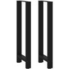 Baro stalo kojos, juodos, 2 vnt., 40x(110-111) cm, plienas