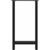 Kavos staliuko kojelės, juoda, 2 vnt., 40x(90-91)cm, plienas