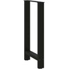 Kavos staliuko kojelės, juoda, 2 vnt., 40x(90-91)cm, plienas