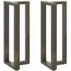 Baro stalo kojos, T formos, 2 vnt., juodos, 40x35x(100-101) cm, plienas