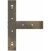 Baro stalo kojos, T formos, 2 vnt., juodos, 40x35x(110-111) cm, plienas
