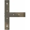 Baro stalo kojos, T formos, 2 vnt., juodos, 40x35x(90-91) cm, plienas