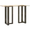 Baro stalo kojos, T formos, 2 vnt., juodos, 40x35x(90-91) cm, plienas
