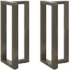 Baro stalo kojos, T formos, 2 vnt., juodos, 40x35x(90-91) cm, plienas