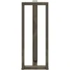 Baro stalo kojos, T formos, 2 vnt., juodos, 50x35x(100-101) cm, plienas