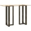 Baro stalo kojos, T formos, 2 vnt., juodos, 50x35x(100-101) cm, plienas