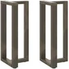 Baro stalo kojos, T formos, 2 vnt., juodos, 50x35x(90-91) cm, plienas