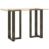 Baro stalo kojos, T formos, 2 vnt., juodos, 50x35x(90-91) cm, plienas