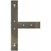 Baro stalo kojos, T formos, 2 vnt., juodos, 60x35x(100-101) cm, plienas