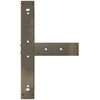 Baro stalo kojos, T formos, 2 vnt., juodos, 60x35x(110-111) cm, plienas