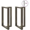 Baro stalo kojos, T formos, 2 vnt., juodos, 60x35x(90-91) cm, plienas