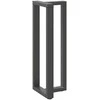 Baro stalo kojos, T formos, 2 vnt., antracito spalvos, 40x35x(110-111) cm, plienas