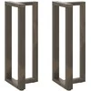 Baro stalo kojos, T formos, 2 vnt., juodos, 40x35x(100-101) cm, plienas