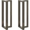 Baro stalo kojos, T formos, 2 vnt., juodos, 50x35x(110-111) cm, plienas