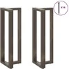 Baro stalo kojos, T formos, 2 vnt., juodos, 50x35x(110-111) cm, plienas
