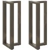 Baro stalo kojos, T formos, 2 vnt., juodos, 50x35x(100-101) cm, plienas