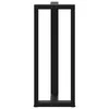 Baro stalo kojos, T formos, 2 vnt., juodos, 40x35x(100-101) cm, plienas