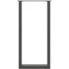 Baro stalo kojos, U formos, 2 vnt., antracito spalvos, 40x(100-101) cm, plienas