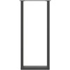 Baro stalo kojos, U formos, 2 vnt., antracito spalvos, 50x(110-111) cm, plienas