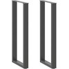 Kavos staliuko kojelės, U formos, 2 vnt., 40x(110-111) cm