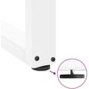 Kavos staliuko kojelės, U formos, 2 vnt., balta, 40x(90-91) cm