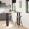 Kavos staliuko kojelės, U formos, 2 vnt., juoda, 40x(110-111)cm