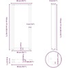 Baro stalo kojos, U formos, 2 vnt., natūralus plienas, 50x(110-111) cm, plienas