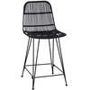 Baro taburetė 2 pcs Juoda 44 x 54 x 96 cm Ratana ir Plienas