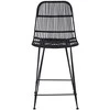 Baro taburetė 2 pcs Juoda 44 x 54 x 96 cm Ratana ir Plienas