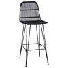 Baro taburetė 2 pcs Juoda 44 x 55 x 109 cm Ratana ir Plienas