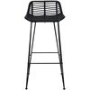 Baro taburetė 2 pcs Juodas 44 x 46 x 91 cm Ratana ir Plienas