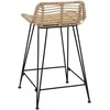 Baro taburetė 2 pcs Natūrali 44 x 45 x 76 cm Ratana ir Plienas