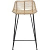 Baro taburetė 2 pcs Natūrali 44 x 45 x 76 cm Ratana ir Plienas