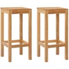 Baro taburetė 2 pcs Natūrali 35 x 35 x 75 cm Kieto teka medžio