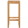 Baro taburetė 2 pcs Natūrali 35 x 35 x 75 cm Kieto teka medžio